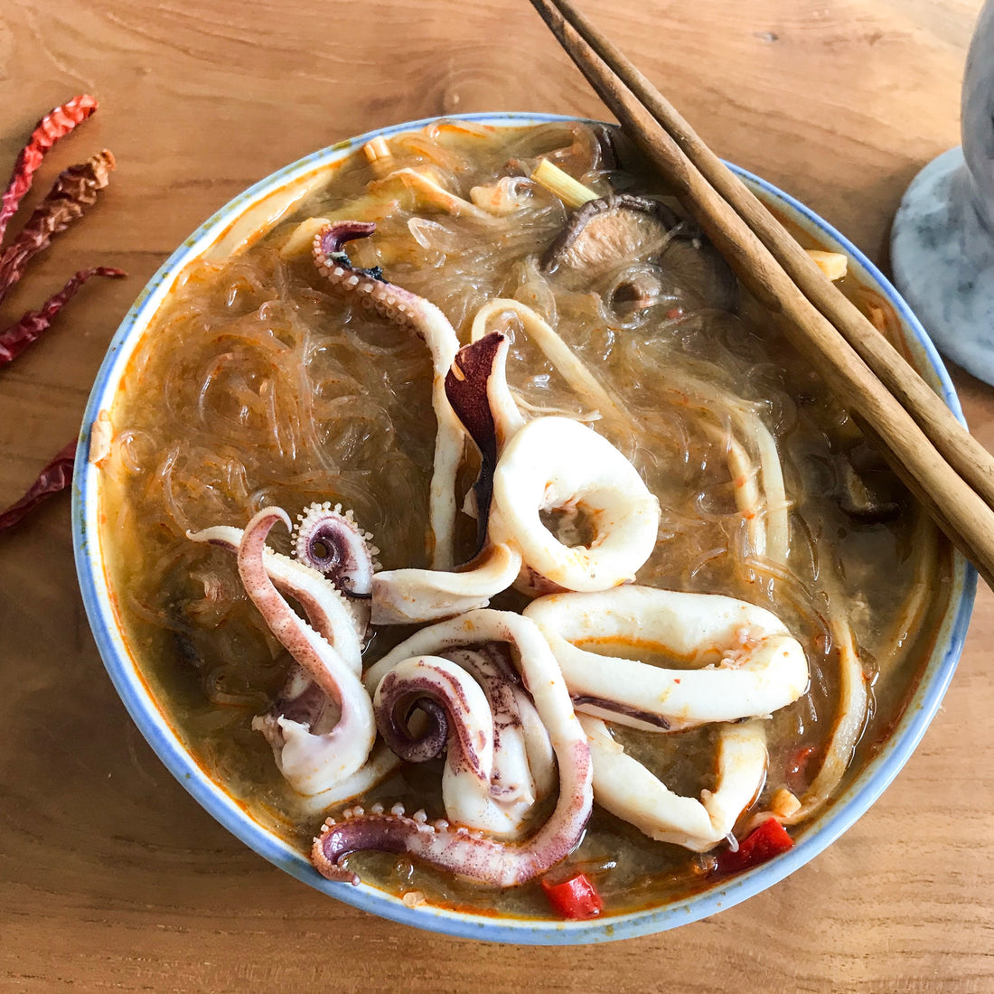 TOM-YUM-SQUID-AND-TANG-HOON-SOUP Dish The Fish