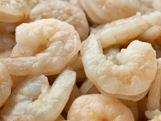 Wild Freshly Hand Peeled Sea White (Ang Kar) Prawns (medium size, About 200-250g per pack) Dishthefish