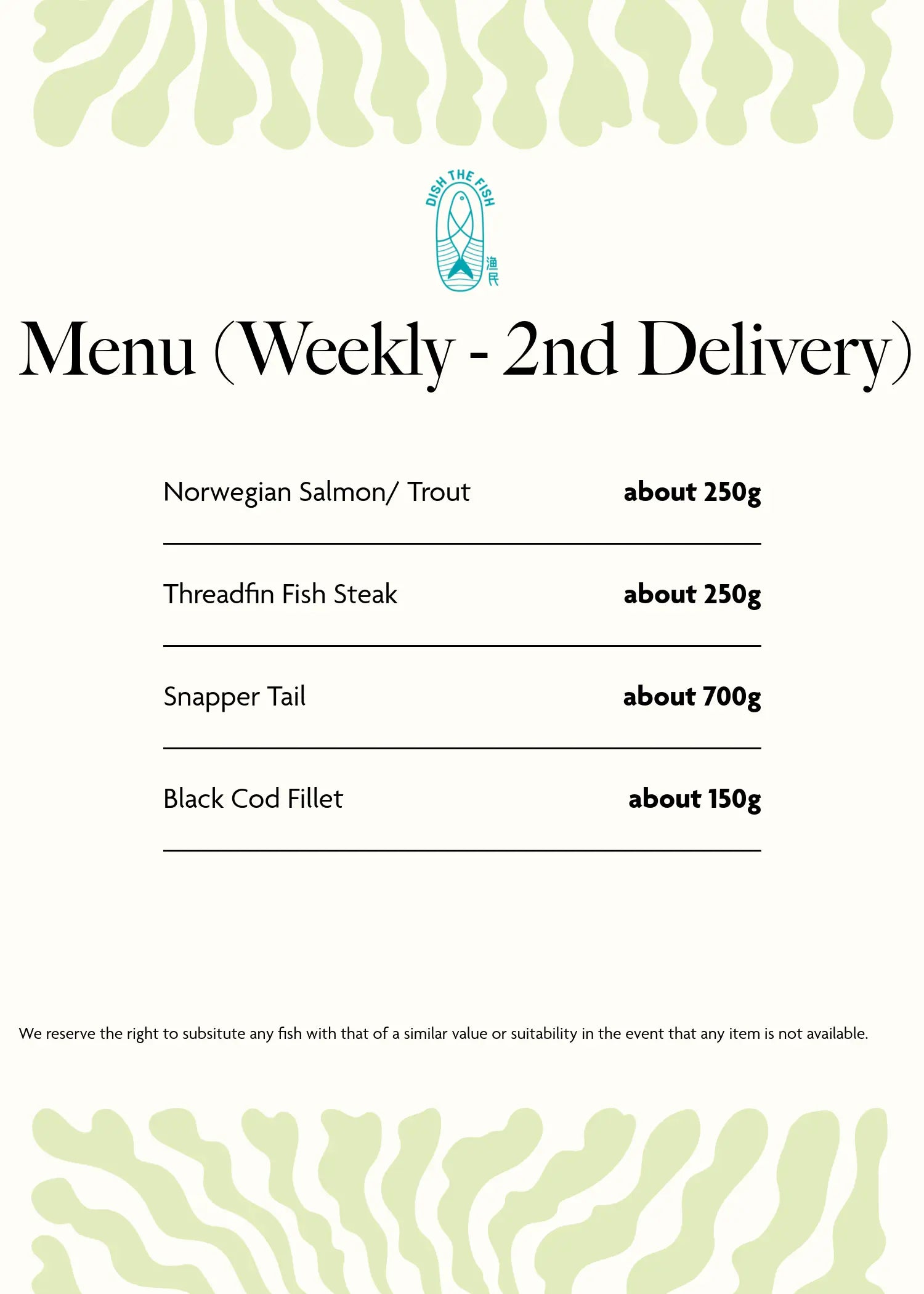 Nourishing Seafood Confinement Package Dishthefish